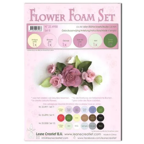 Rose Flower Foam, 6 sheets