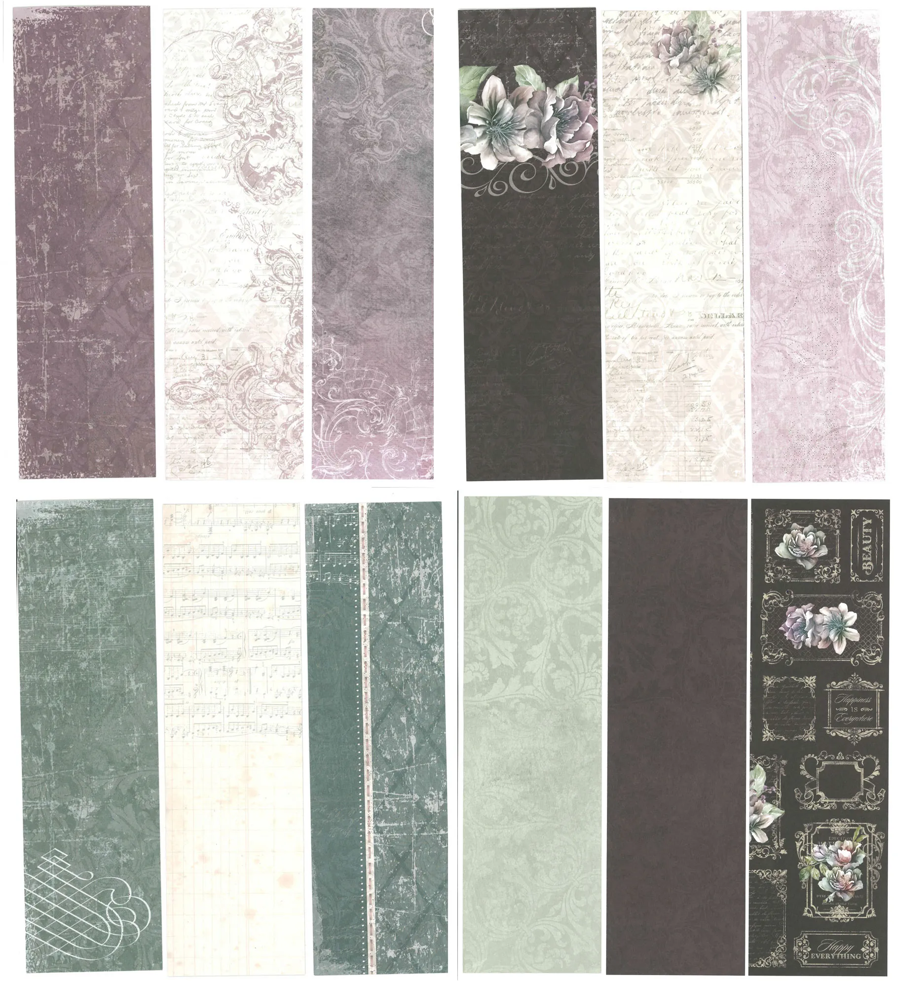 Abundant Florals Slim Line Papers