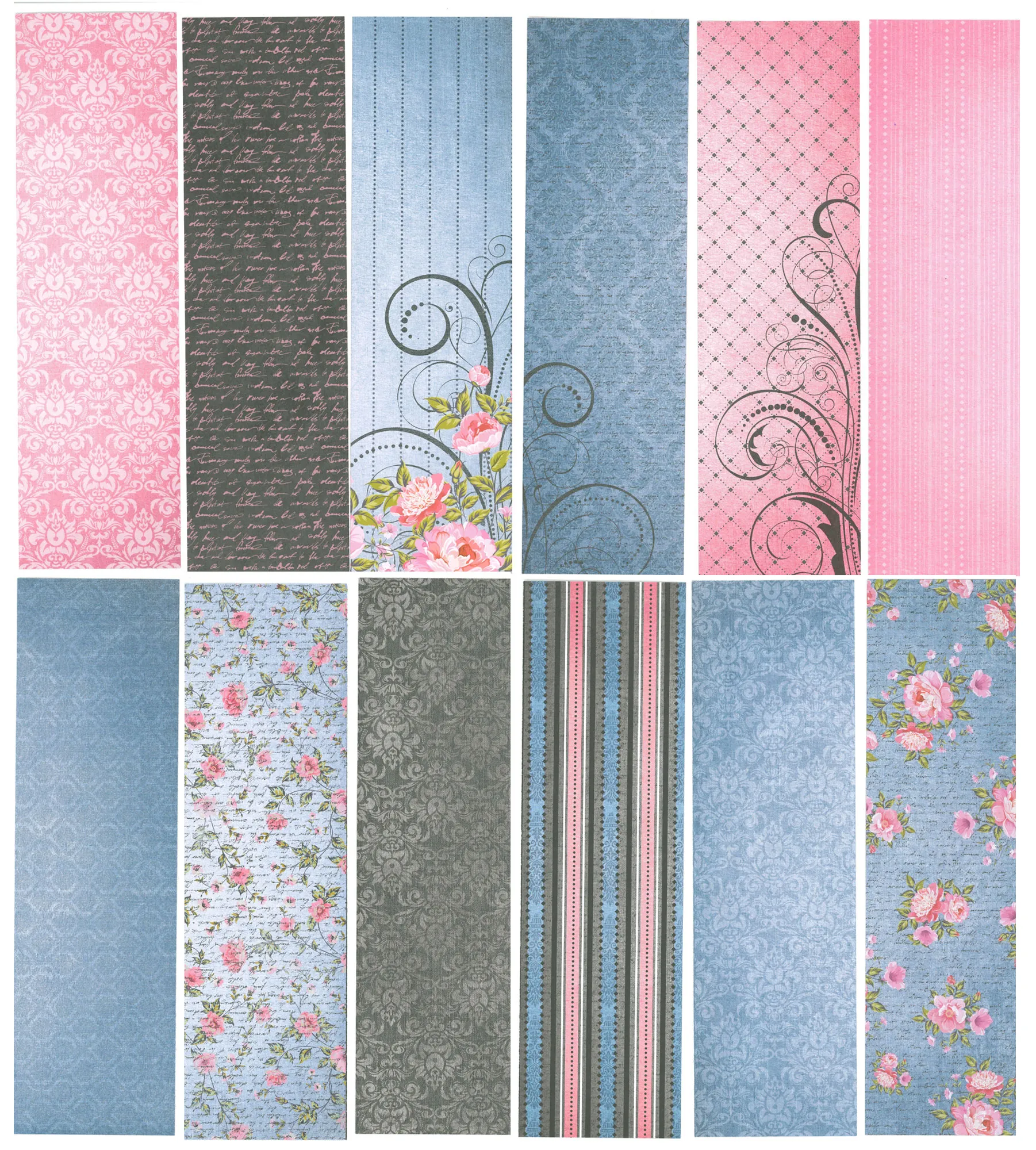 Denim Bouquet Slim Line Papers