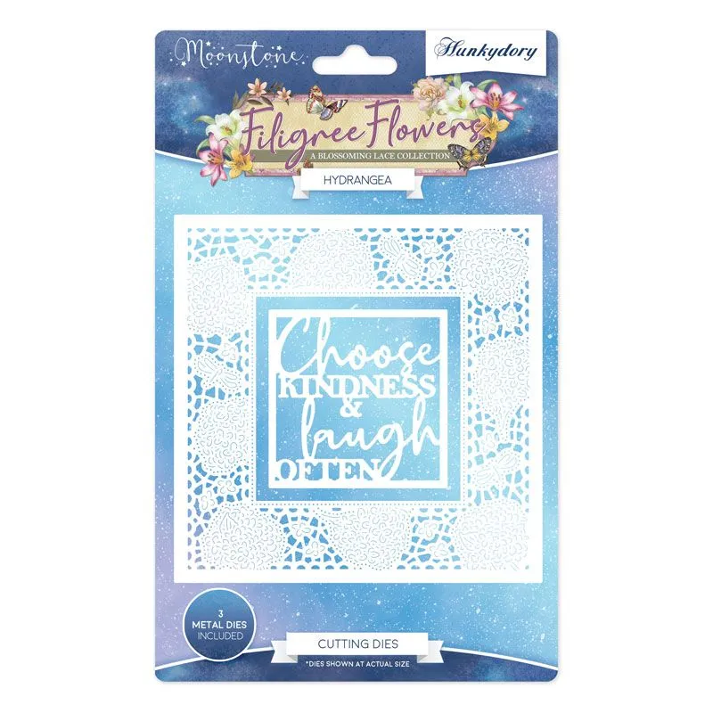 Hydrangea Filigree Flowers Moonstone Dies