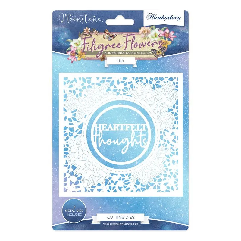 Lily Filigree Flowers Moonstone Dies