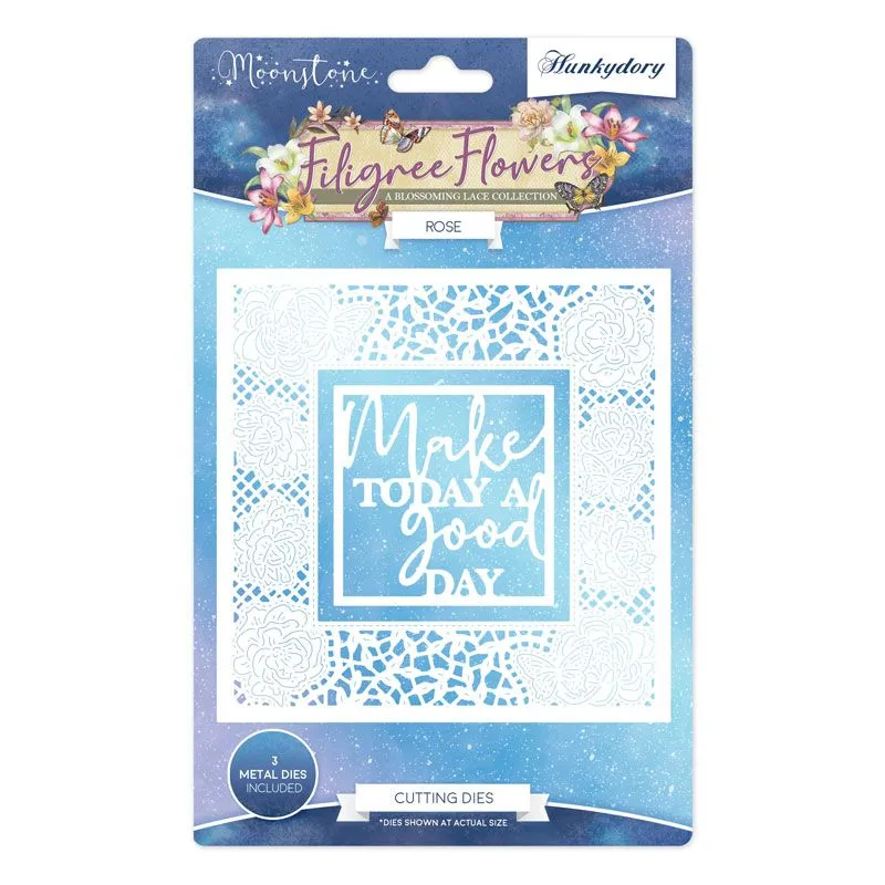 Rose Filigree Flowers Moonstone Dies