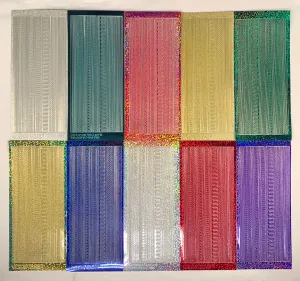 Glitter Thin Line Dazzles™ Stickers, 10 sheets