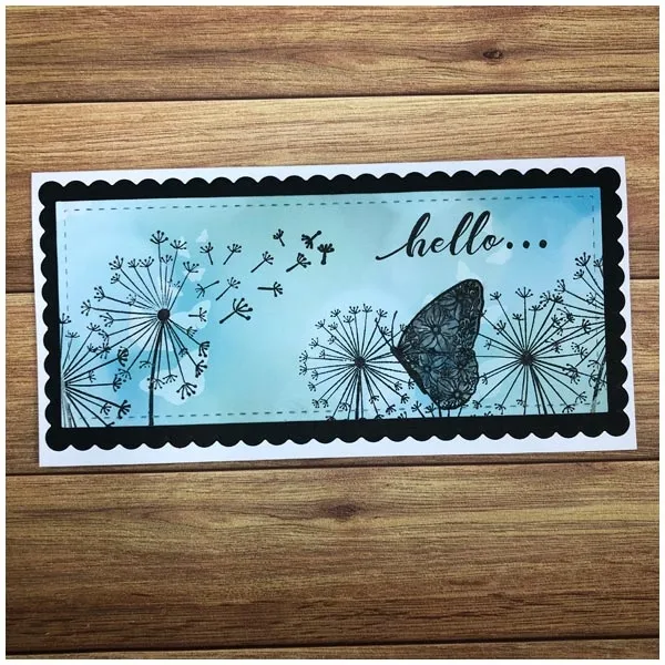 Butterfly Bokeh Blooms Apple Blossom A5 Stamp Set