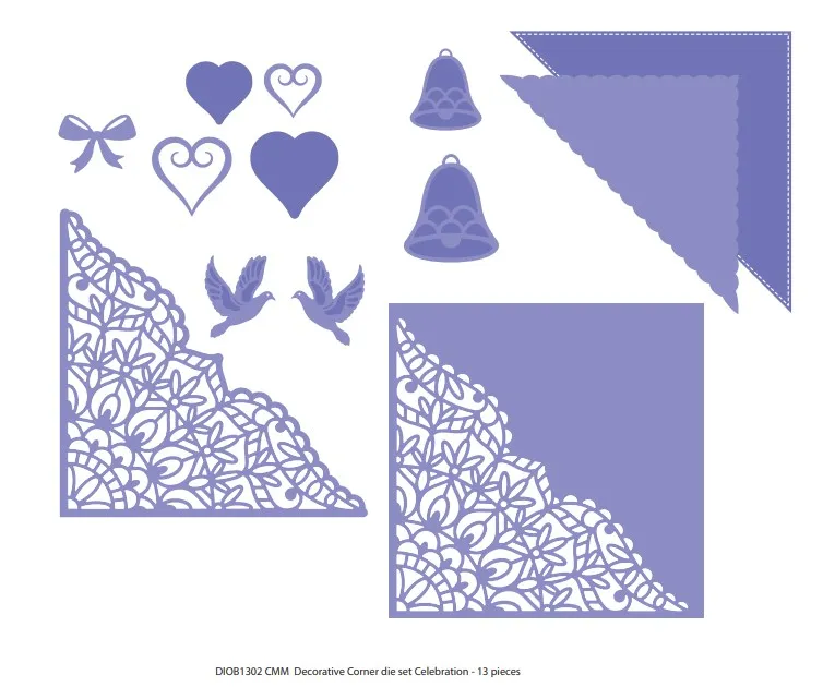 Celebration Decorative Corners Card Making Magic Die Set