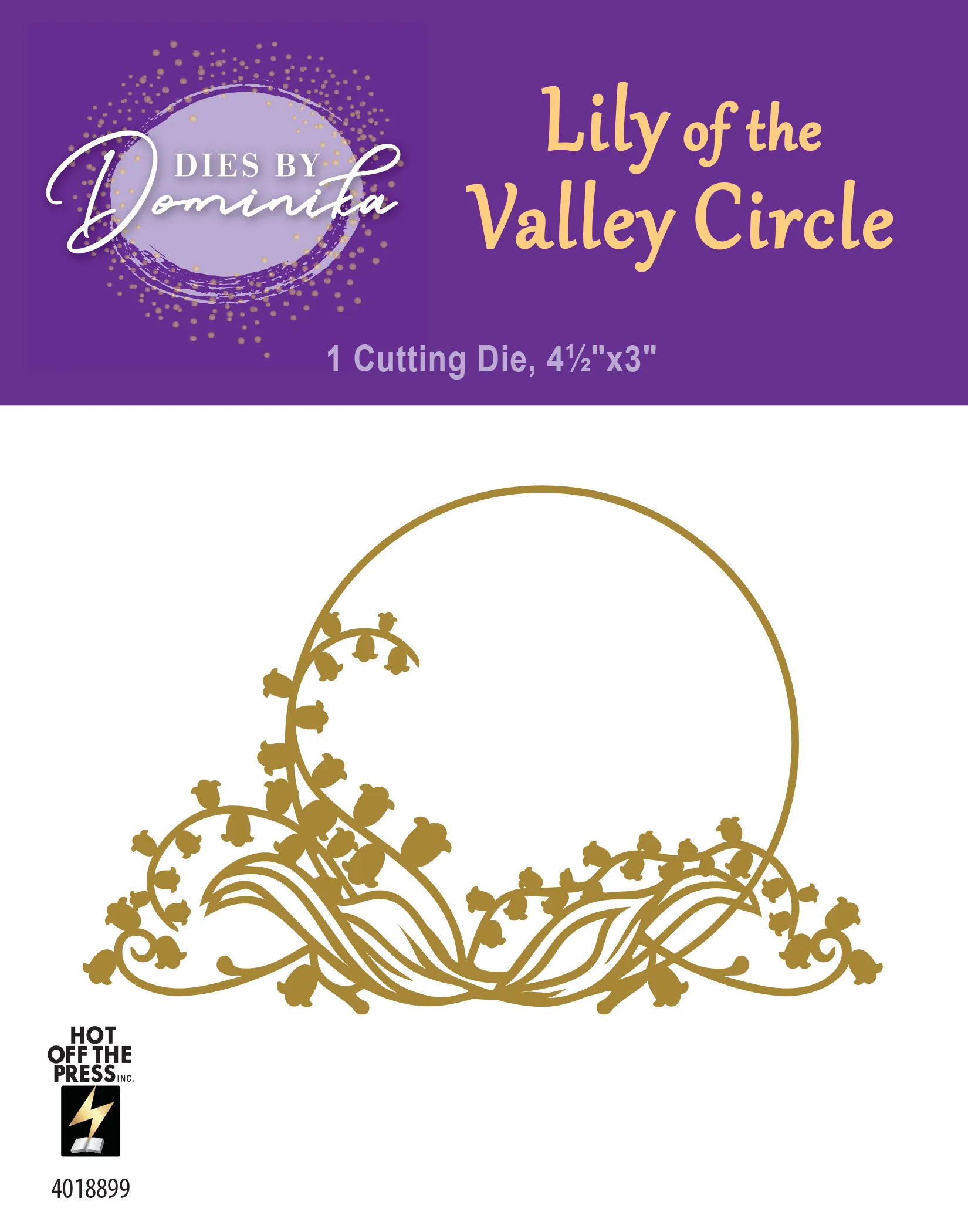 Lily of the Valley Circle Frame Cutting Die