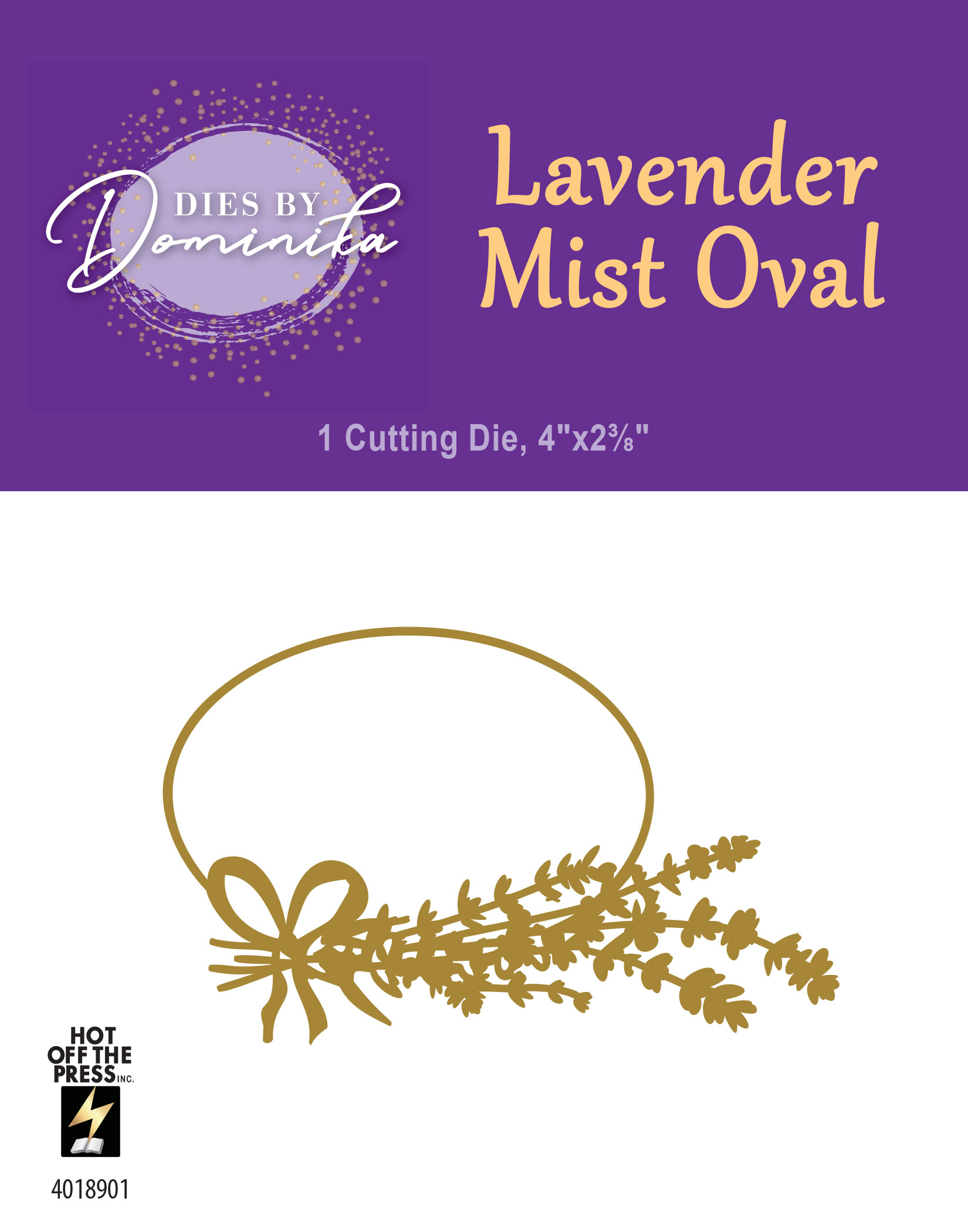 Lavender Mist Oval Frame Cutting Dies