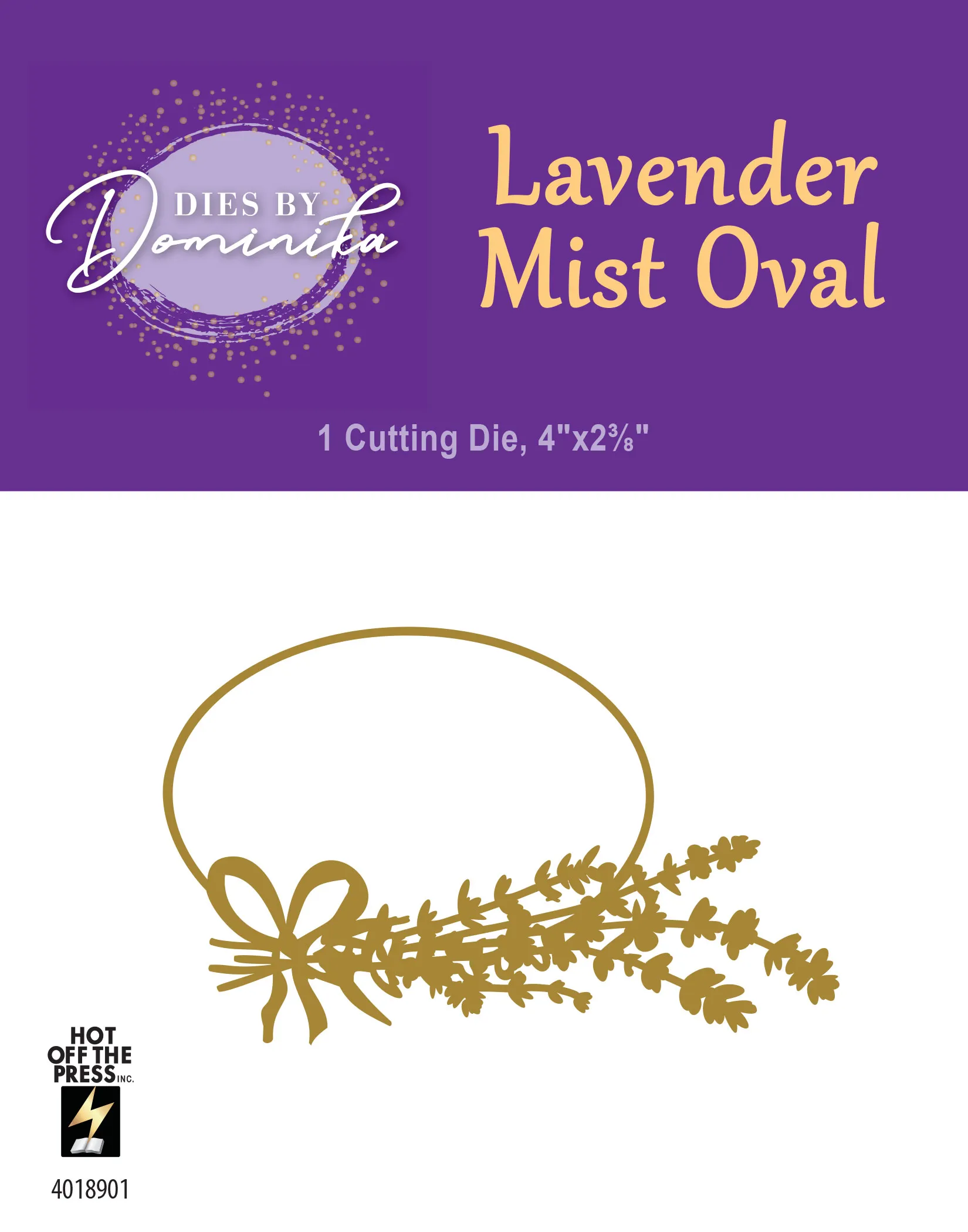 Lavender Mist Oval Frame Cutting Dies
