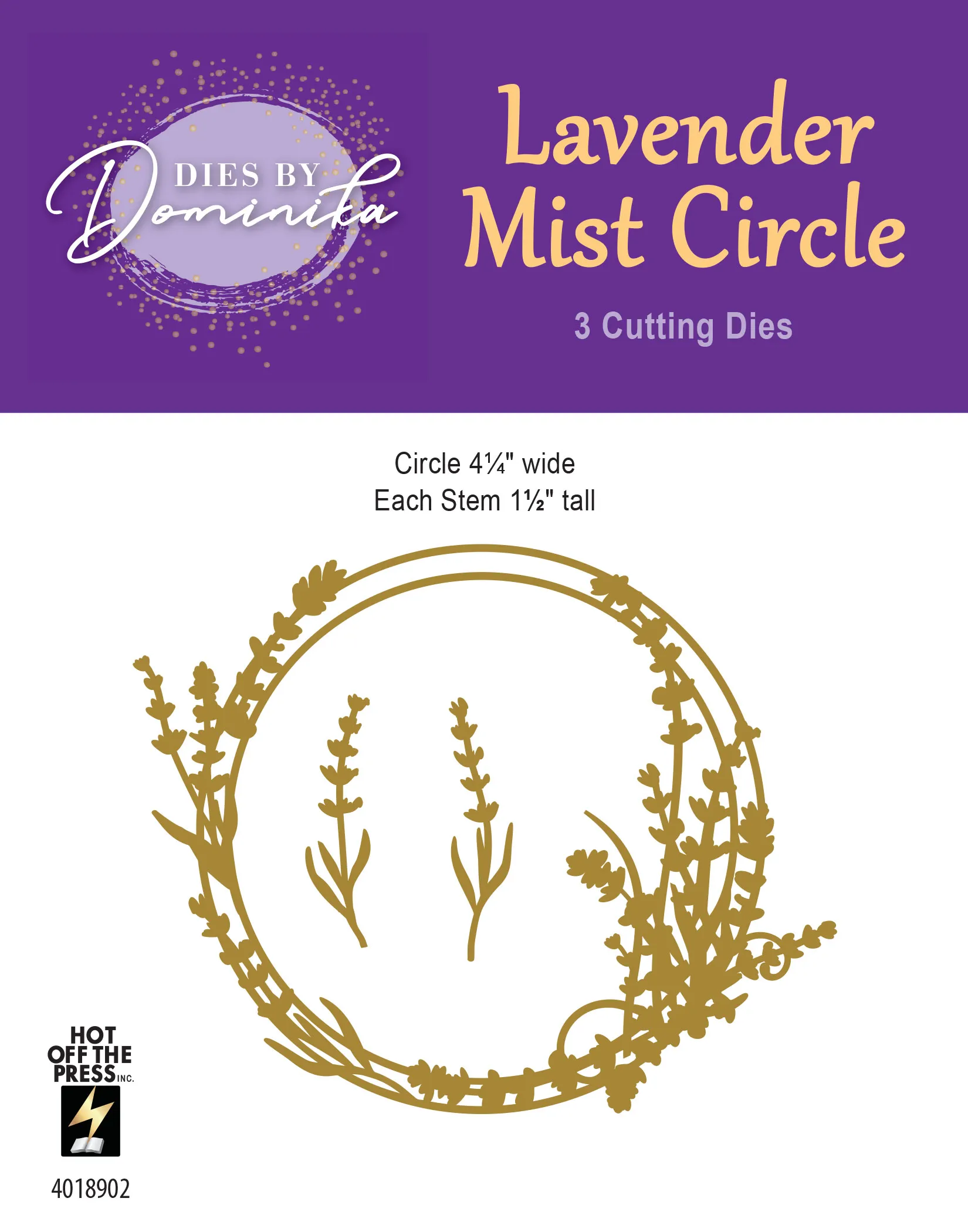 Lavender Mist Circle Frame Cutting Die