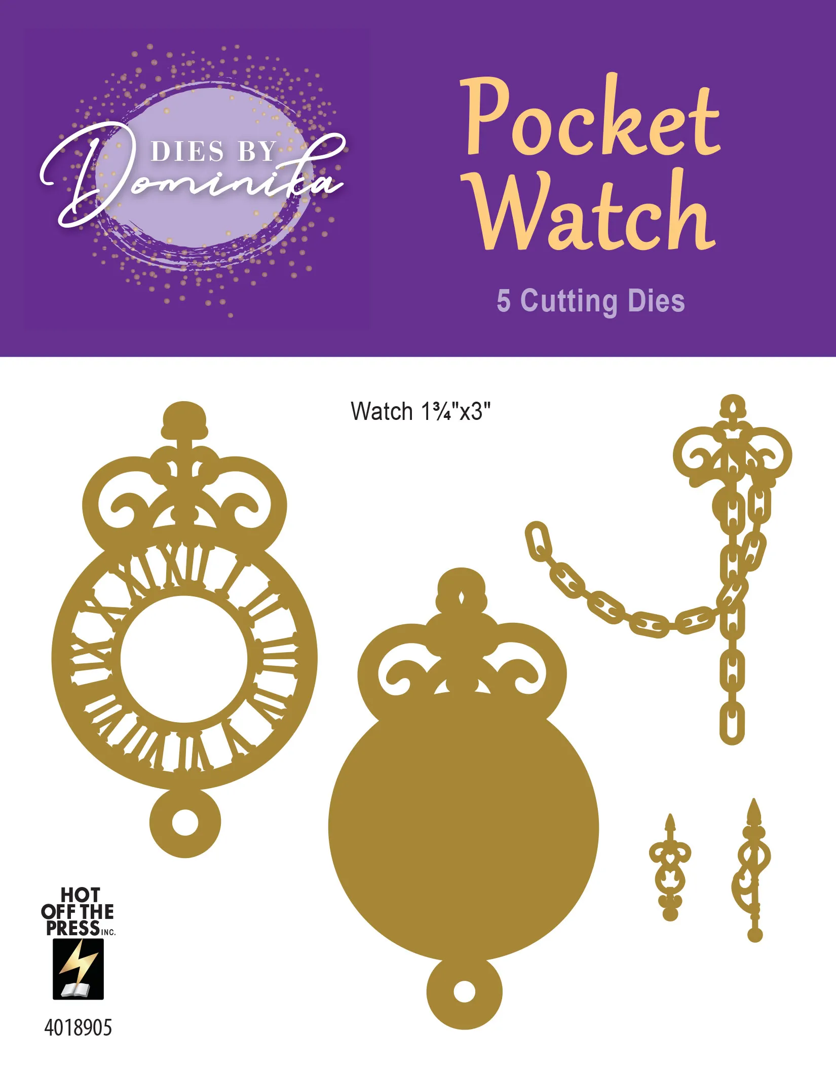 Pocket Watch Cutting Dies