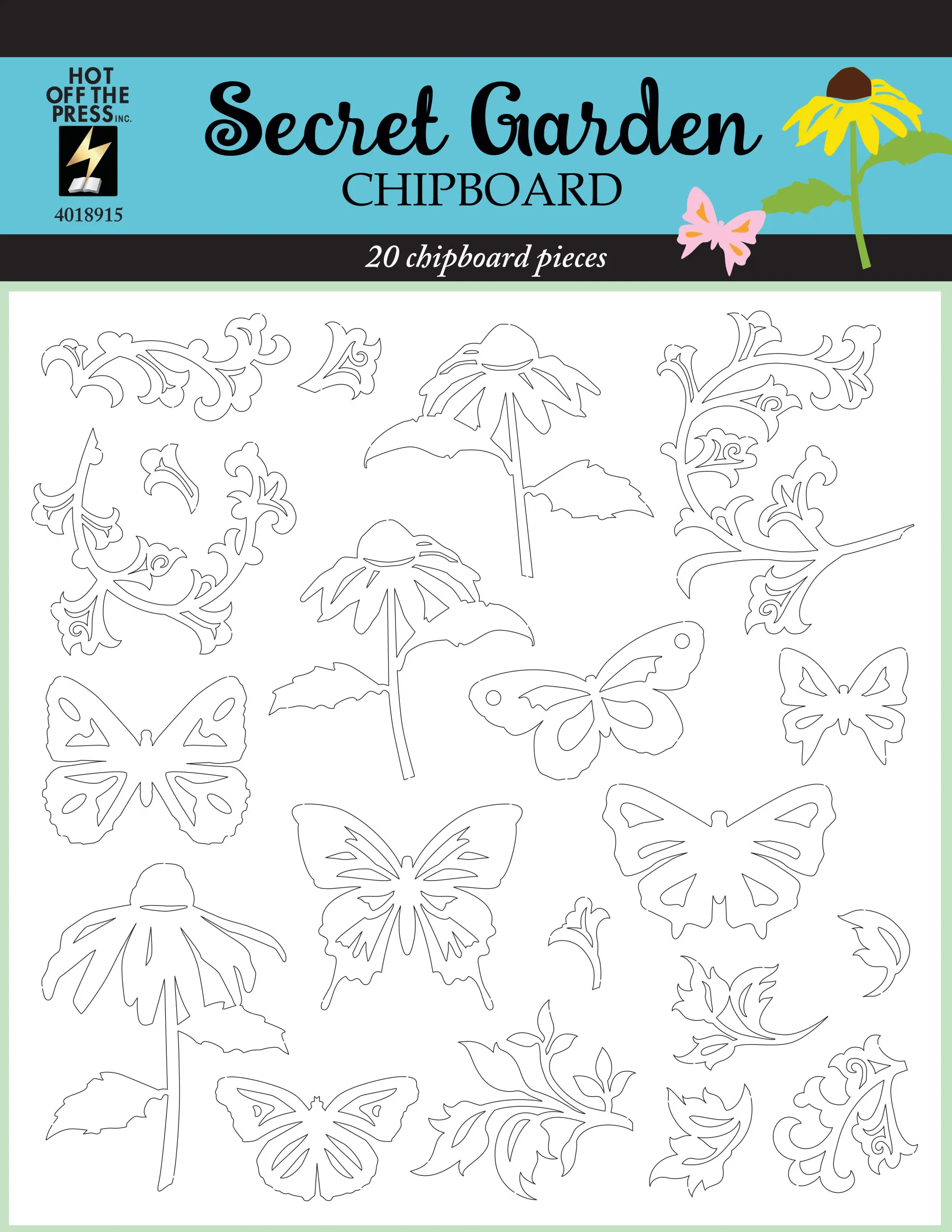 Secret Garden 6x6 Chipboard