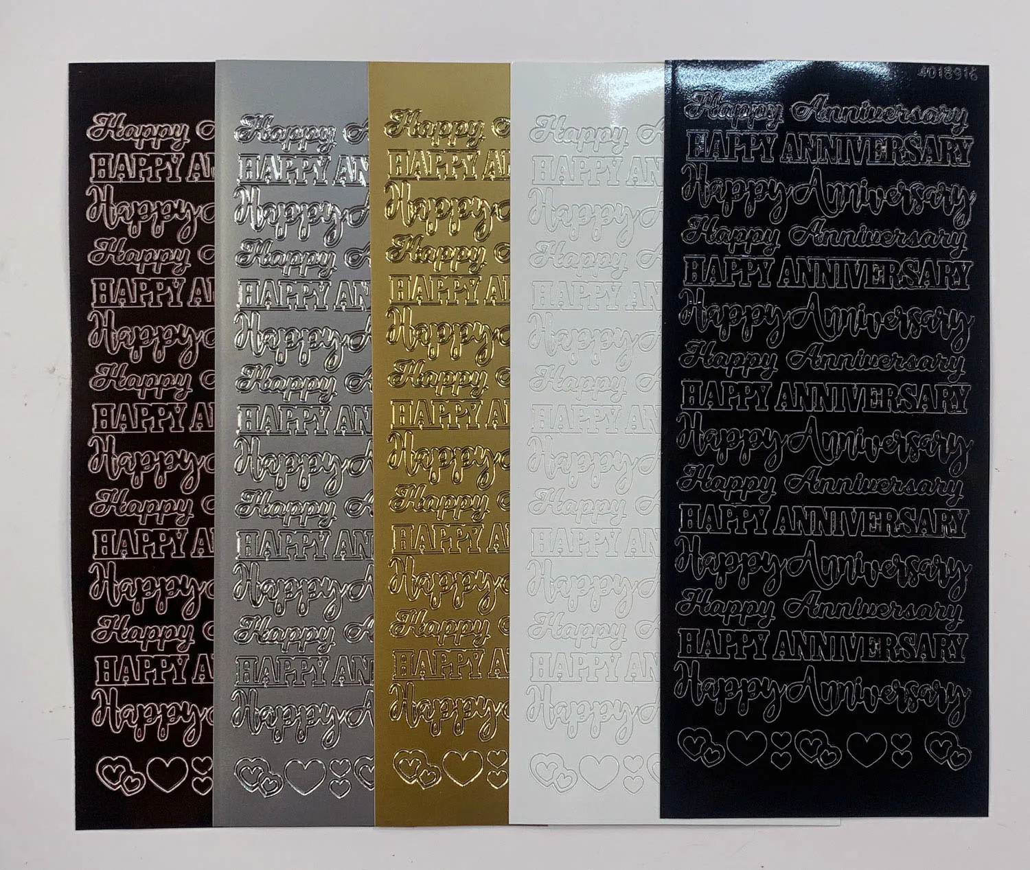 Happy Anniversary Dazzlesâ¢ Stickers, 5 pack