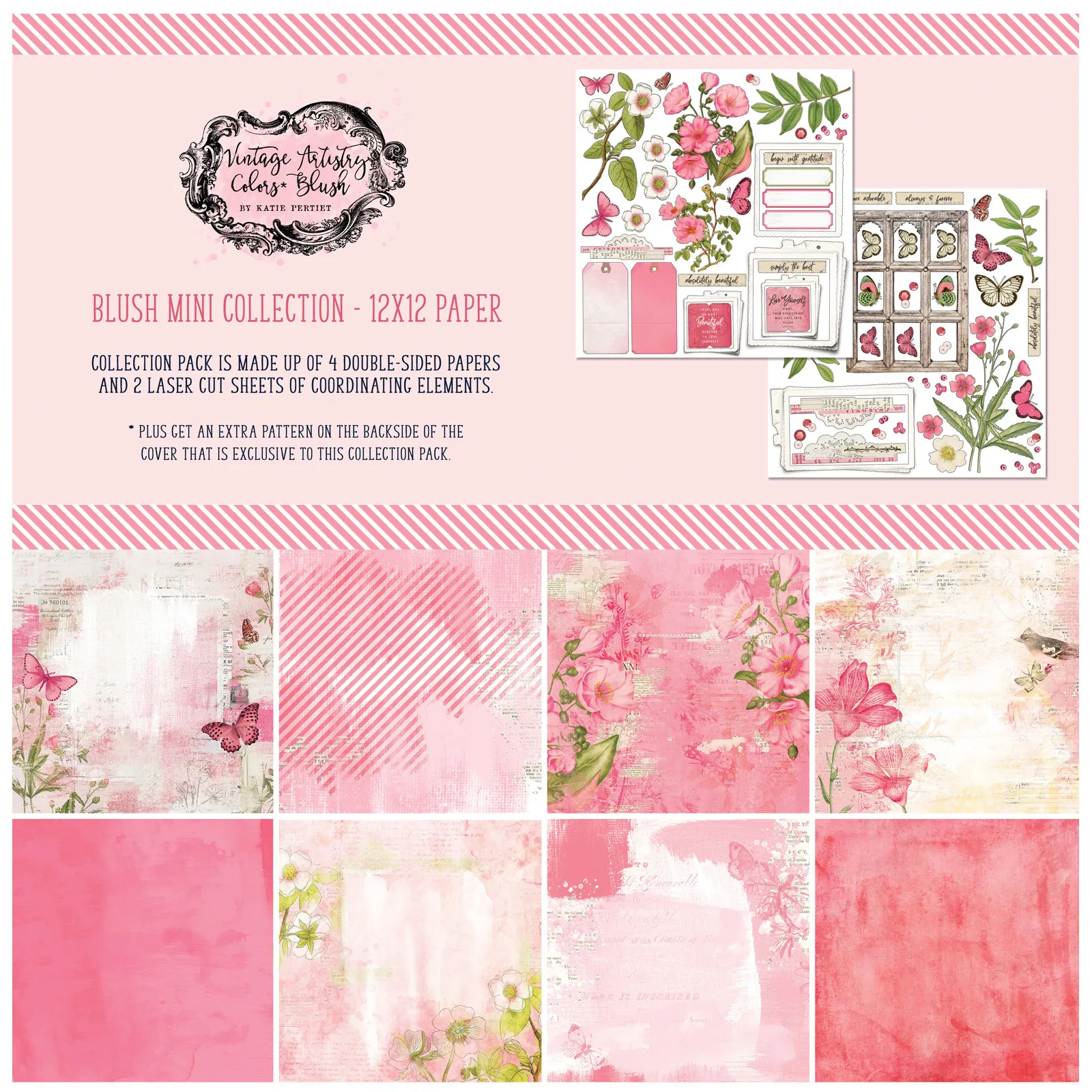 Blush Vintage Artistry 12x12 Collection Pack