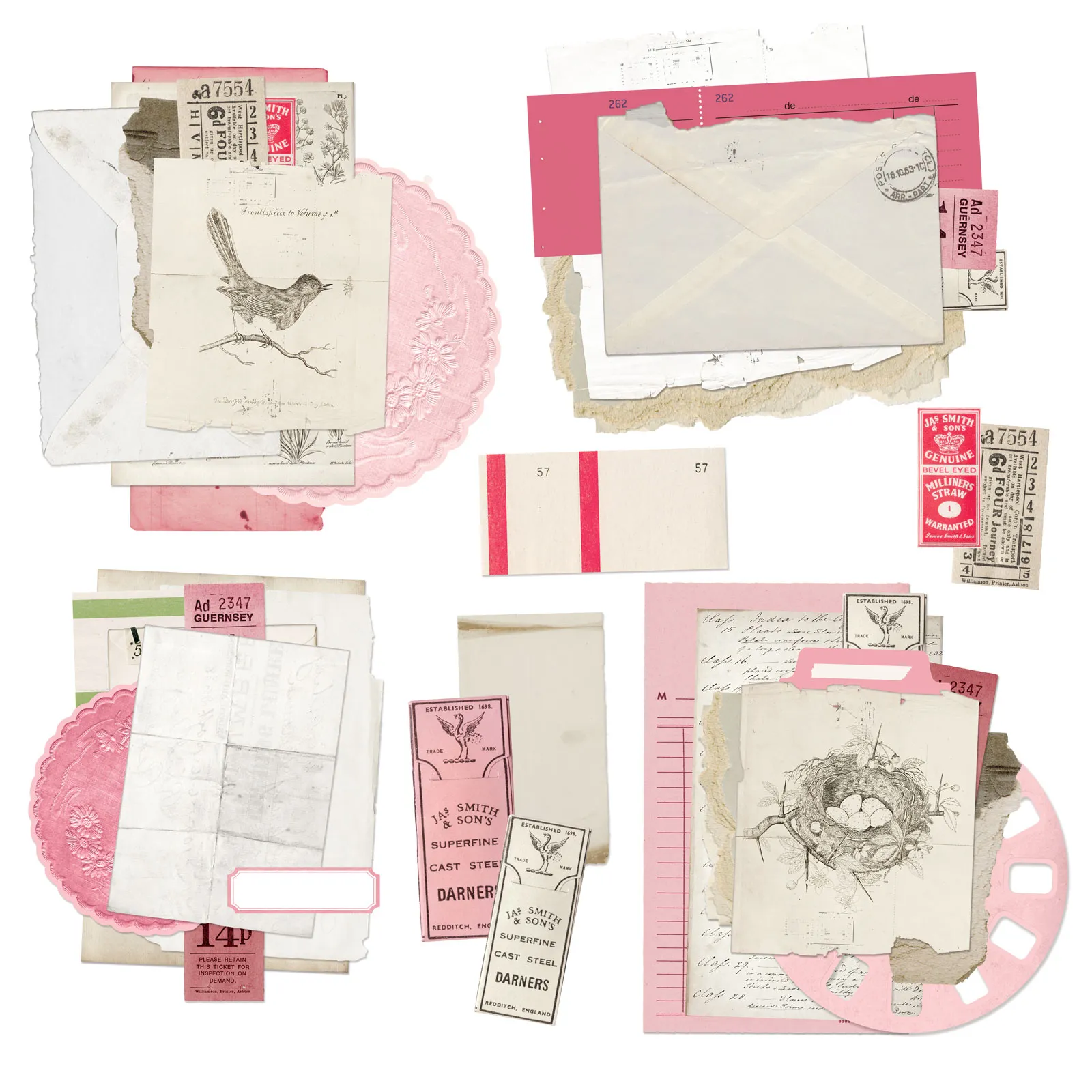 Blush Ephemera Vintage Artistry