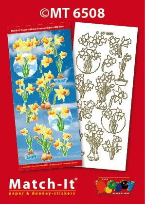 Daffodils Match-It Stickers/Paper