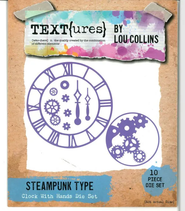 Clock with Hands Cutting Dies