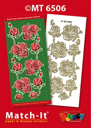 Roses Match-It Stickers/Paper