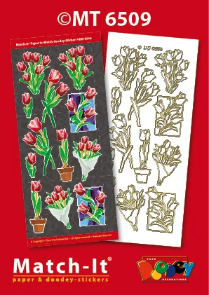 Tulips Match-It Stickers/Paper