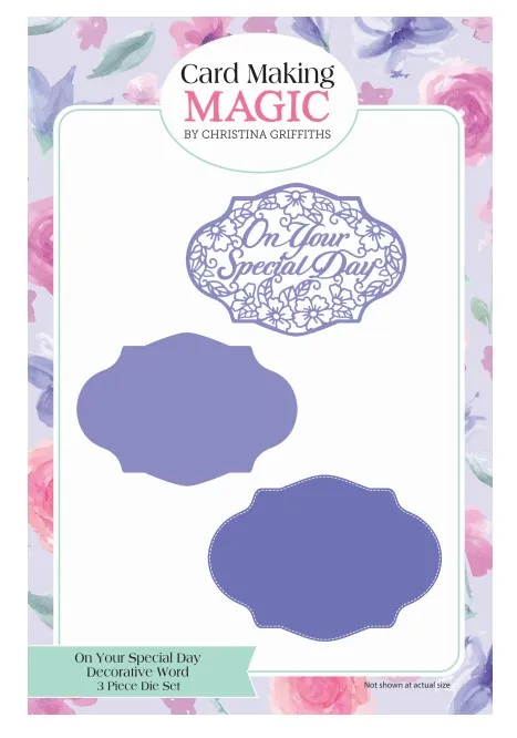 On your Special Day  Card Making Magic Die Set Decorative Words