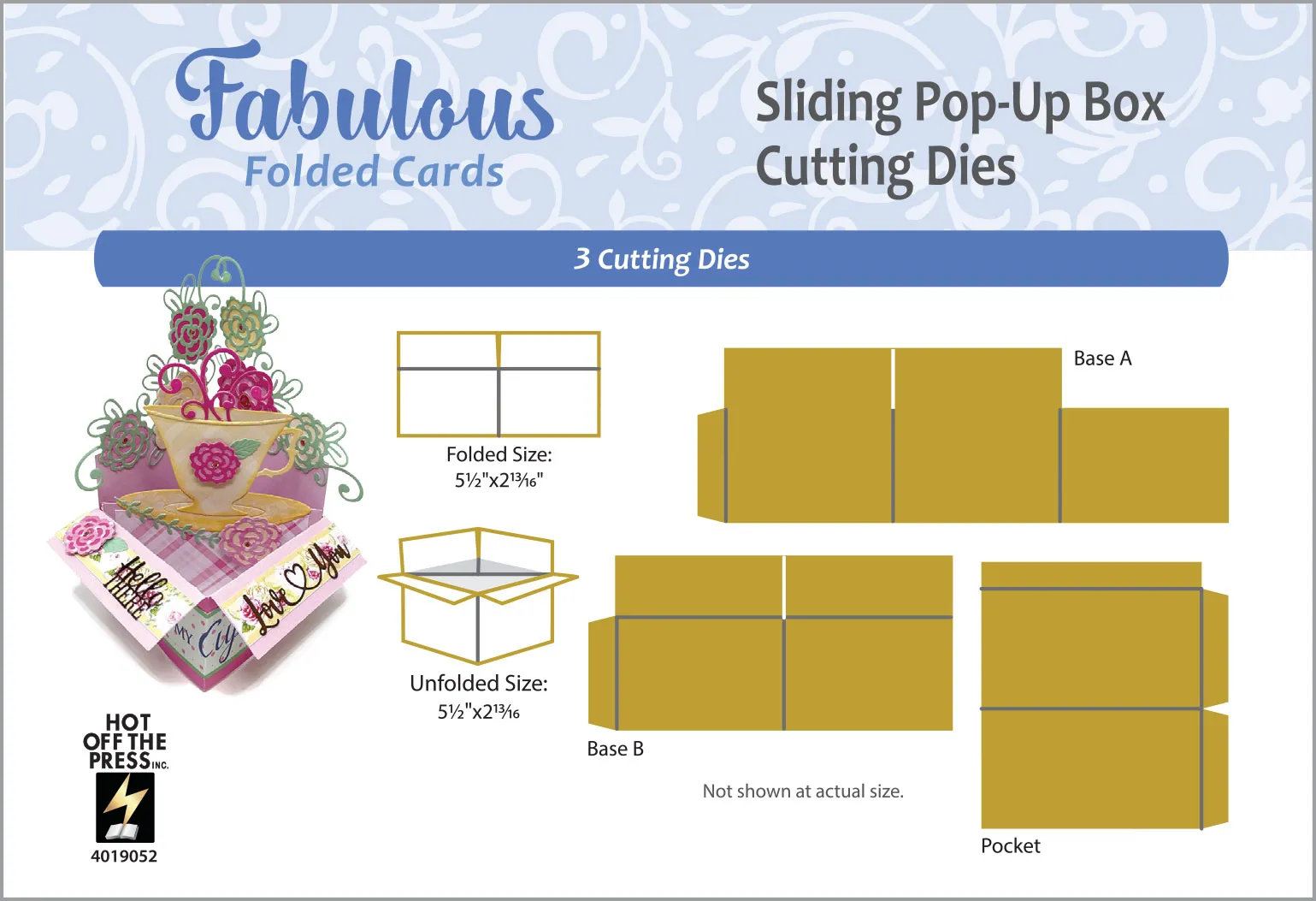 Sliding Pop-Up Box Die by Fabulous Folded