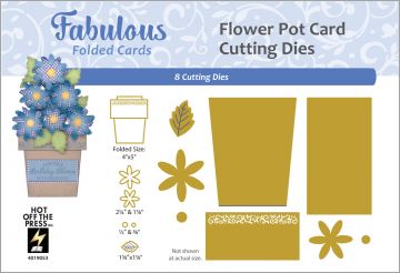 Flower Pot Card Cutting Dies by Fabulous Folded Cards