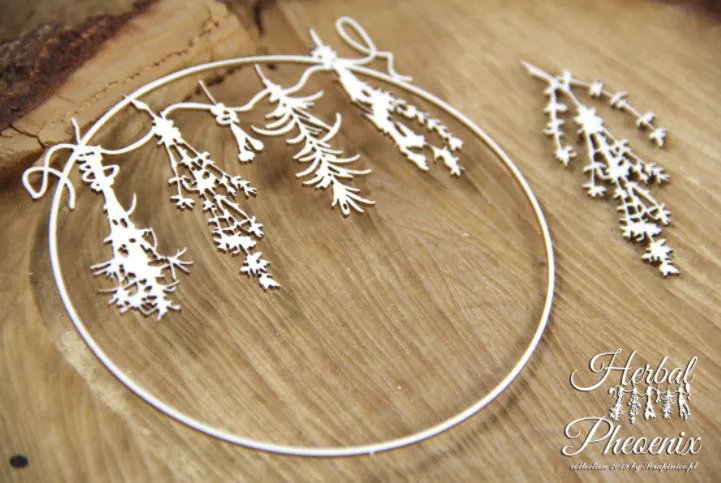 Herbal Wreath Chipboard