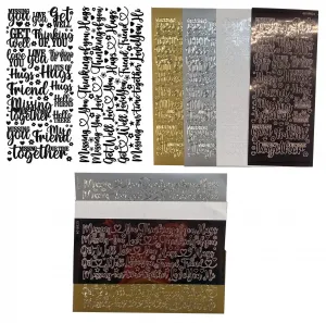 We're Together Dazzlesâ¢ Stickers, more colors