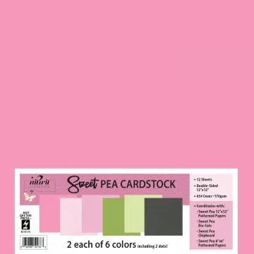 Sweet Pea 12x12 Solid Cardstock