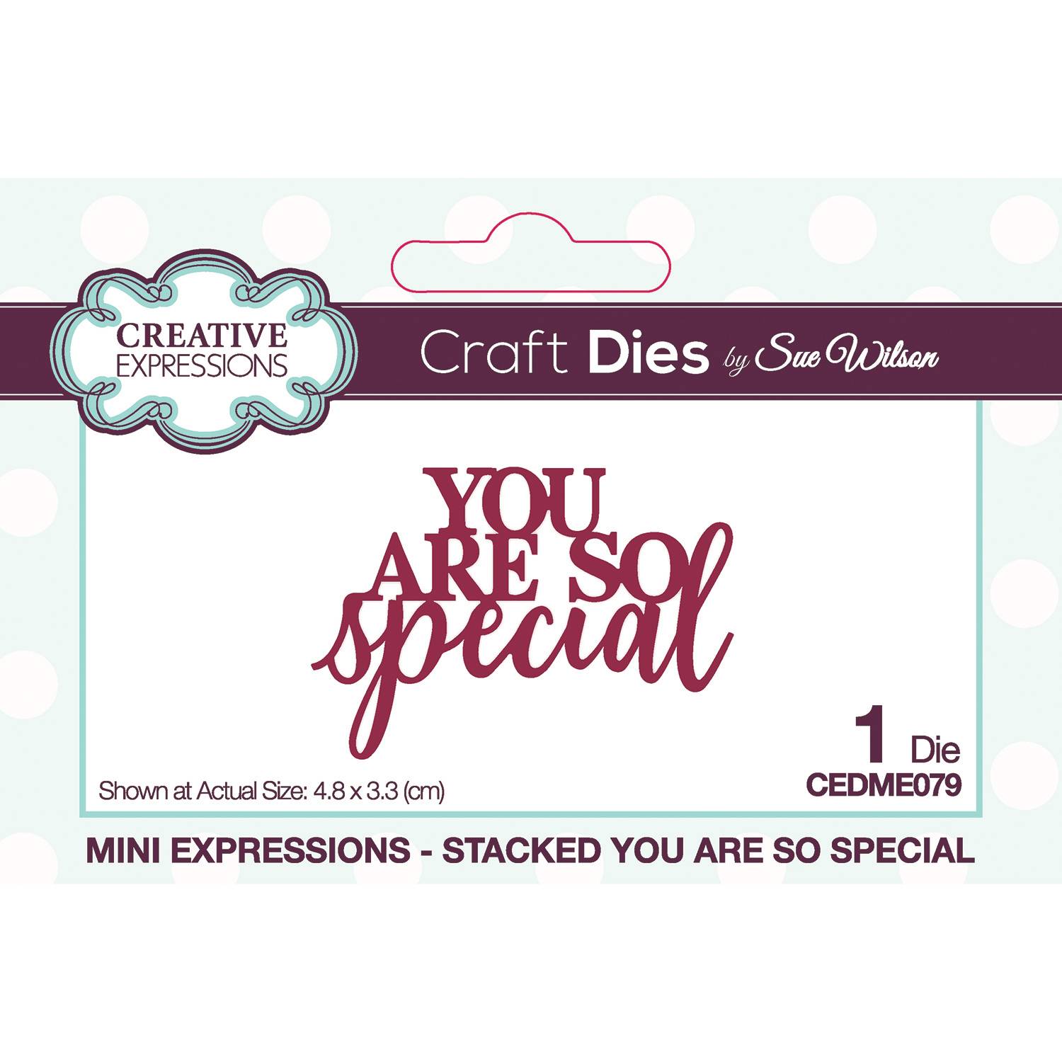 Stacked You Are So Special Craft Die Creative Expressions Mini Expressions