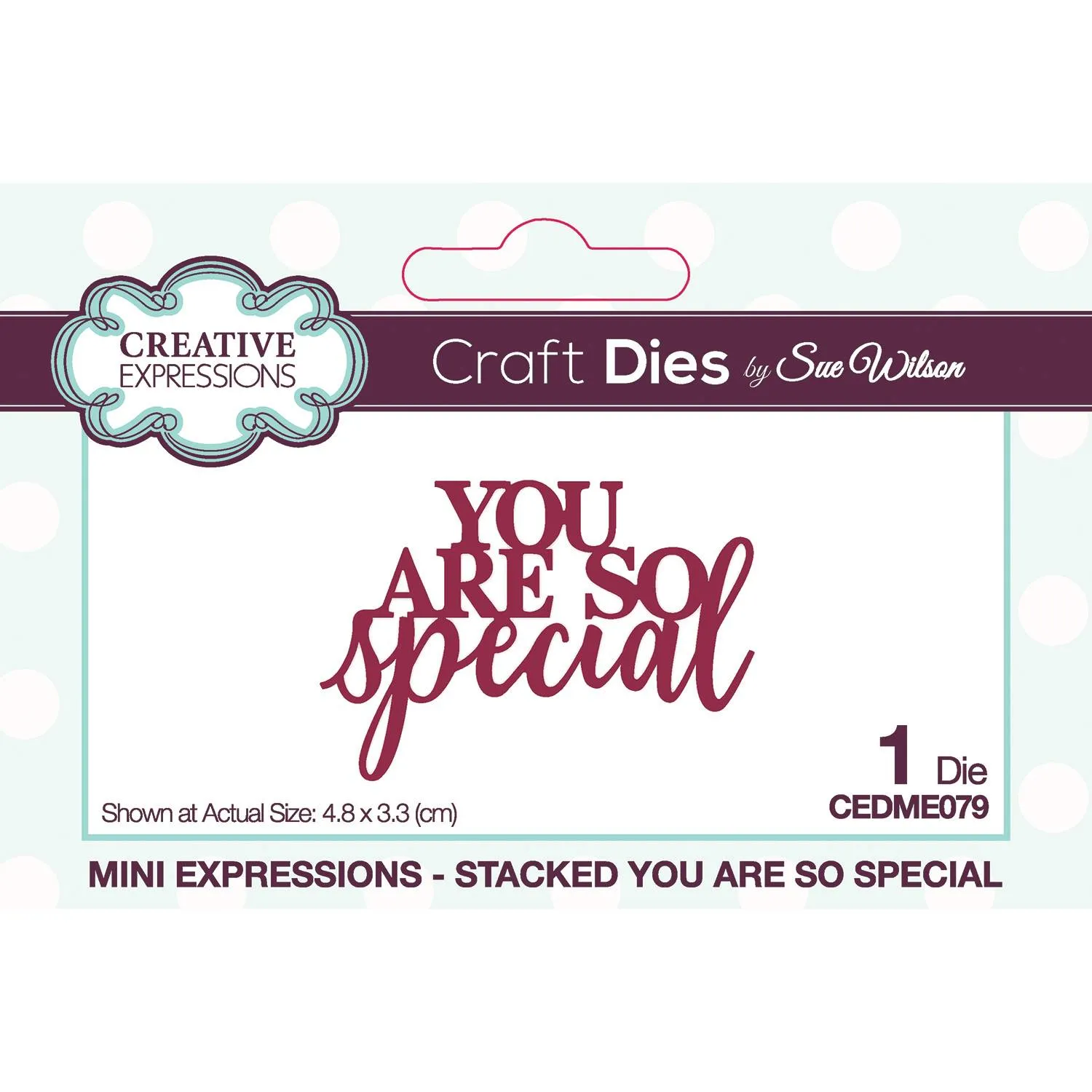 Stacked You Are So Special Craft Die Creative Expressions Mini Expressions