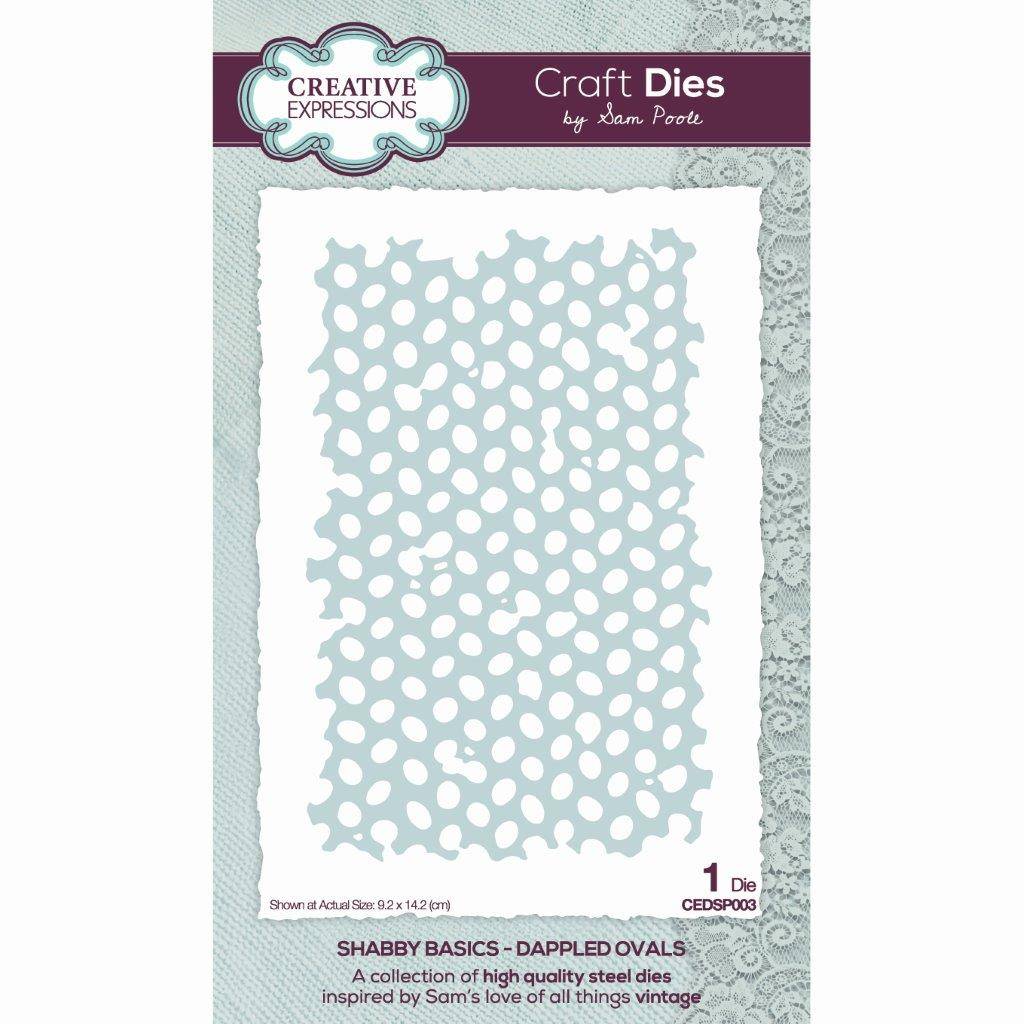 Dappled Ovals Craft Die Creative Expressions Sam Poole Shabby Basics