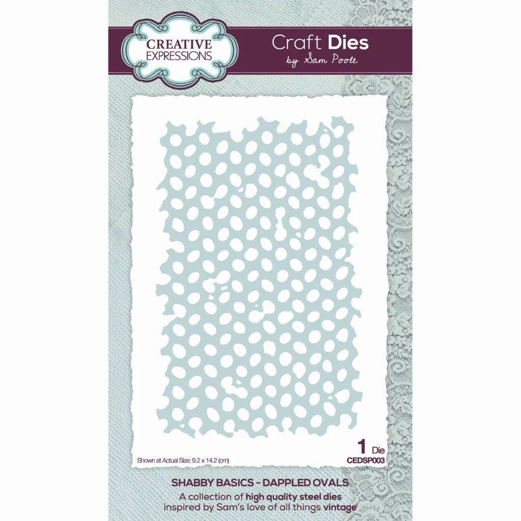 Dappled Ovals Craft Die Creative Expressions Sam Poole Shabby Basics