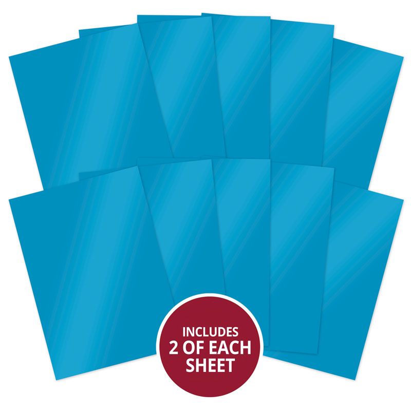 Electric Blue Mirri Cardstock