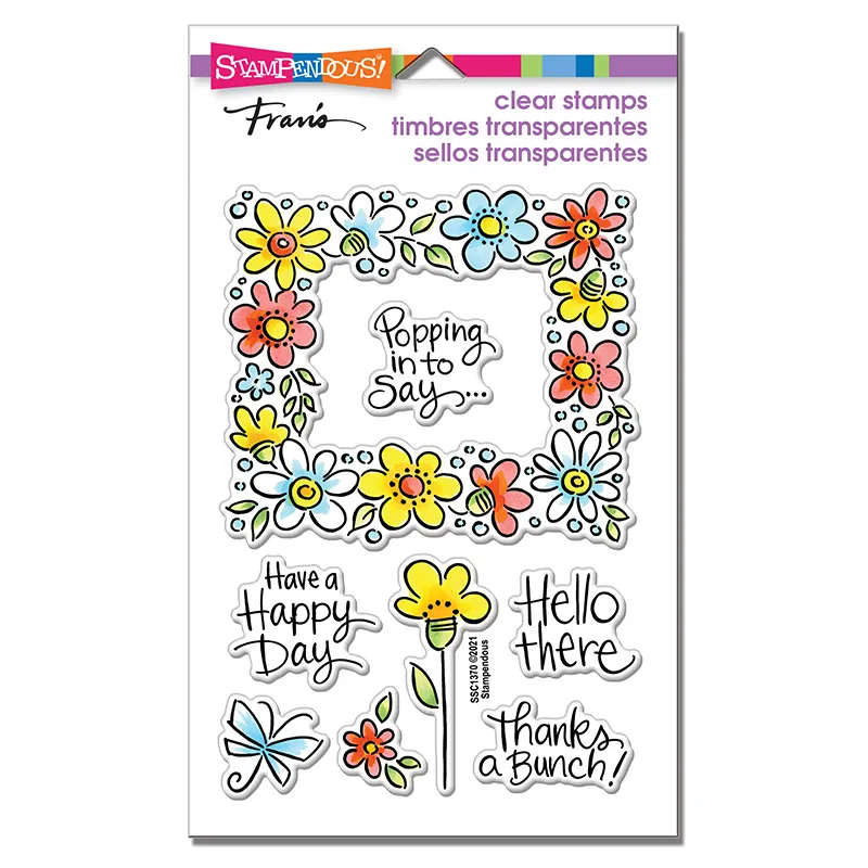 Flower Frame Clear Stamps
