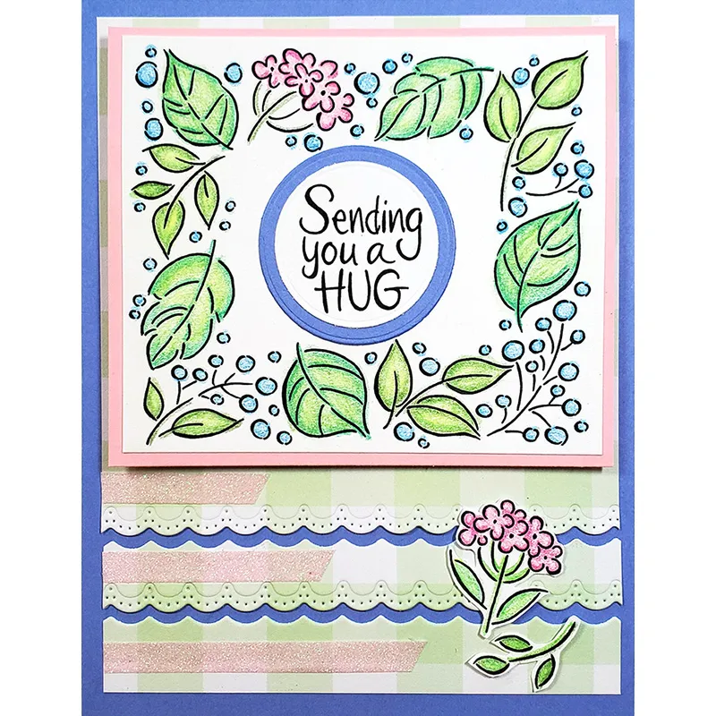 Leafy Frame Clear Stamps