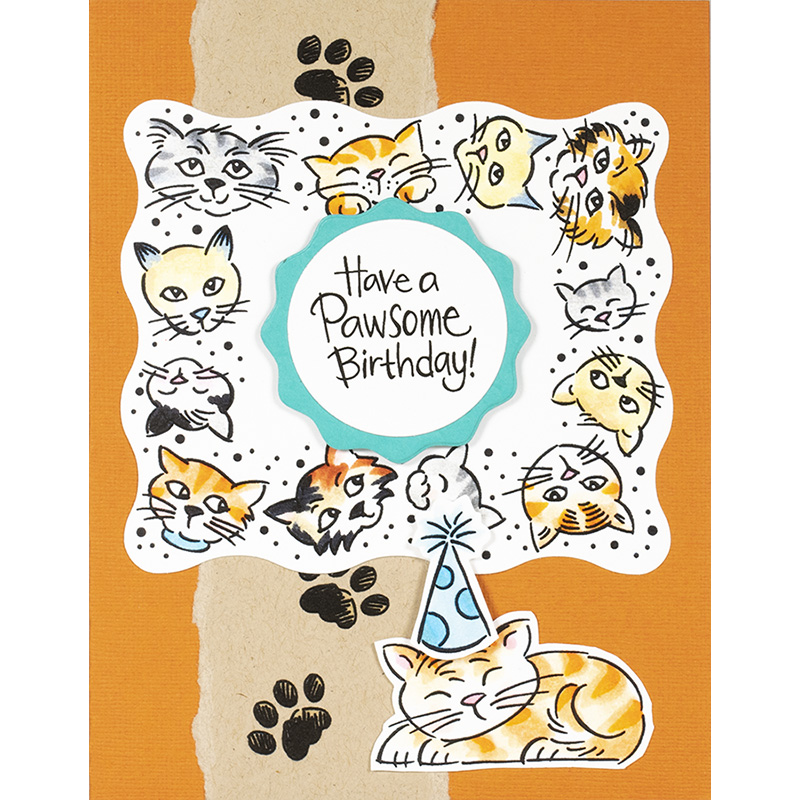Kitty Frame Clear Stamps