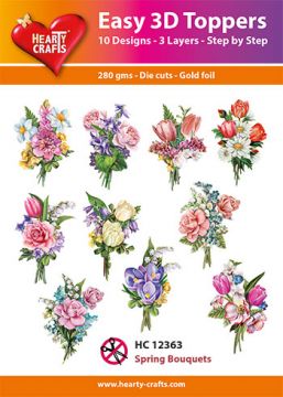 Spring Bouquets 3D Toppers