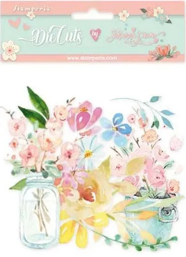 Circle of Love Flowers Die-Cuts