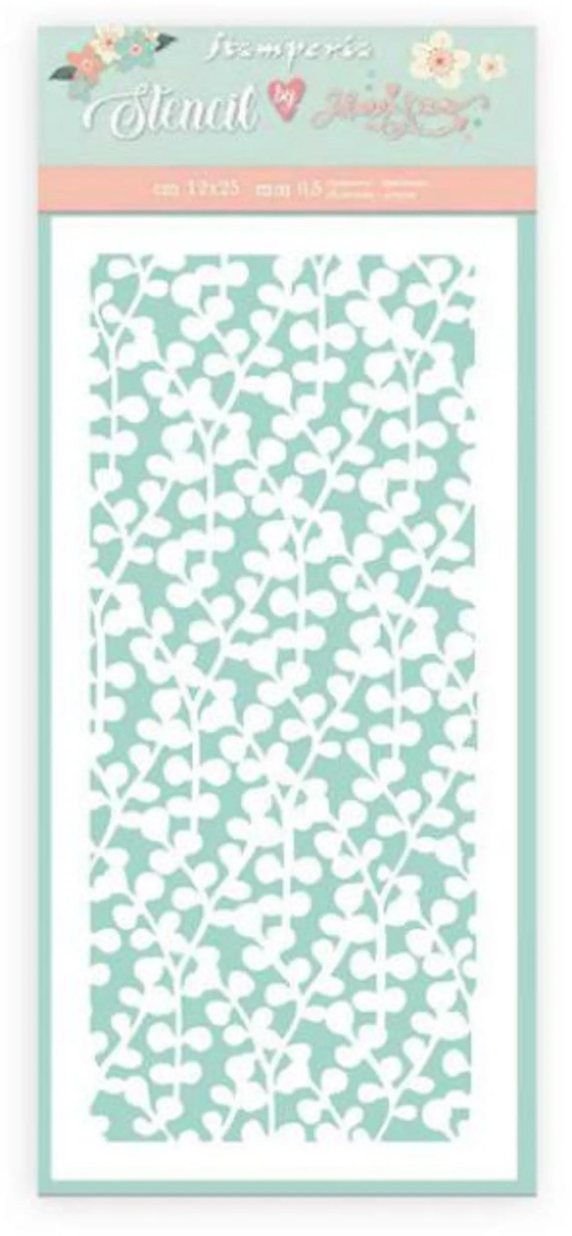 Circle of Love Texture Branches Stencil