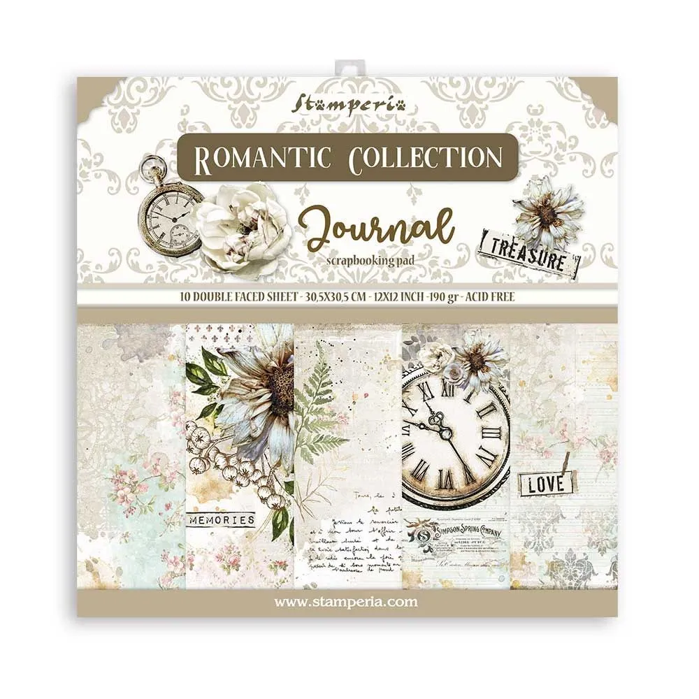 Romantic 12x12 Paper Pad