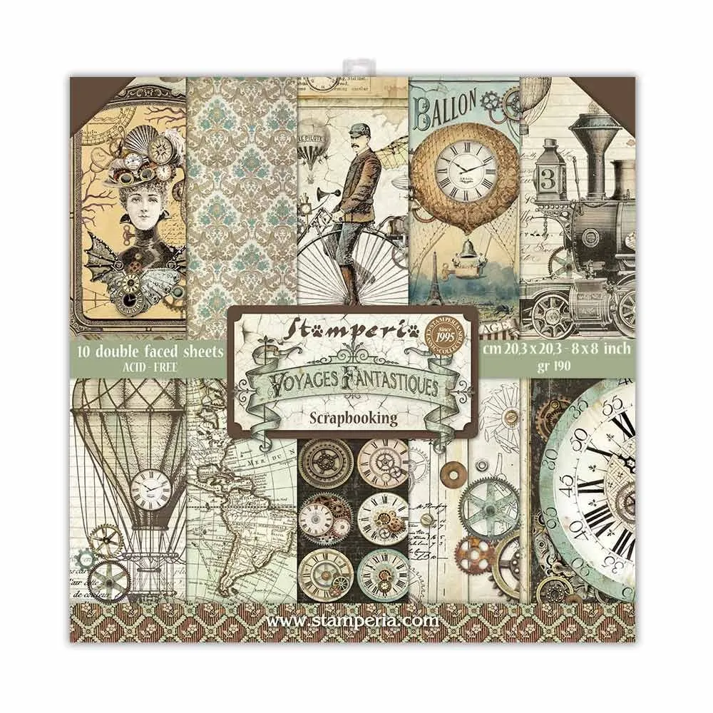Voyages Fantastiques 8x8 Paper Pad