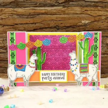 Fiesta Strips A6 Background Clear Stamp Set
