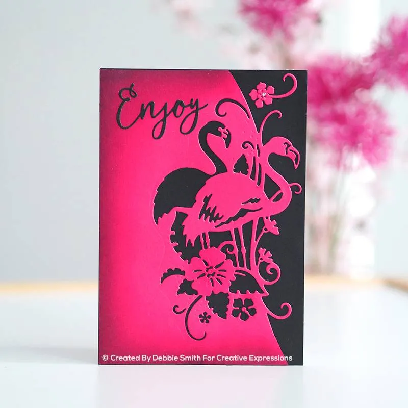 Flamingo Summer Craft Die Paper Cuts Edger by Creative Expressions