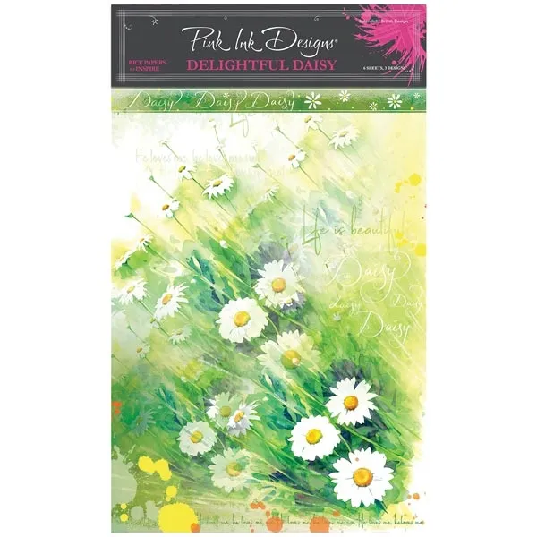 Pink Ink Designs Delightful Daisy A4 Rice Paper