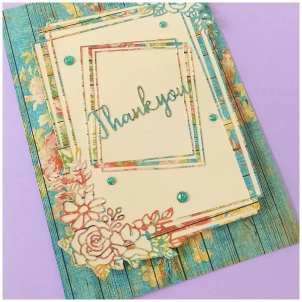 Rose Corner Frame Moonstone Dies