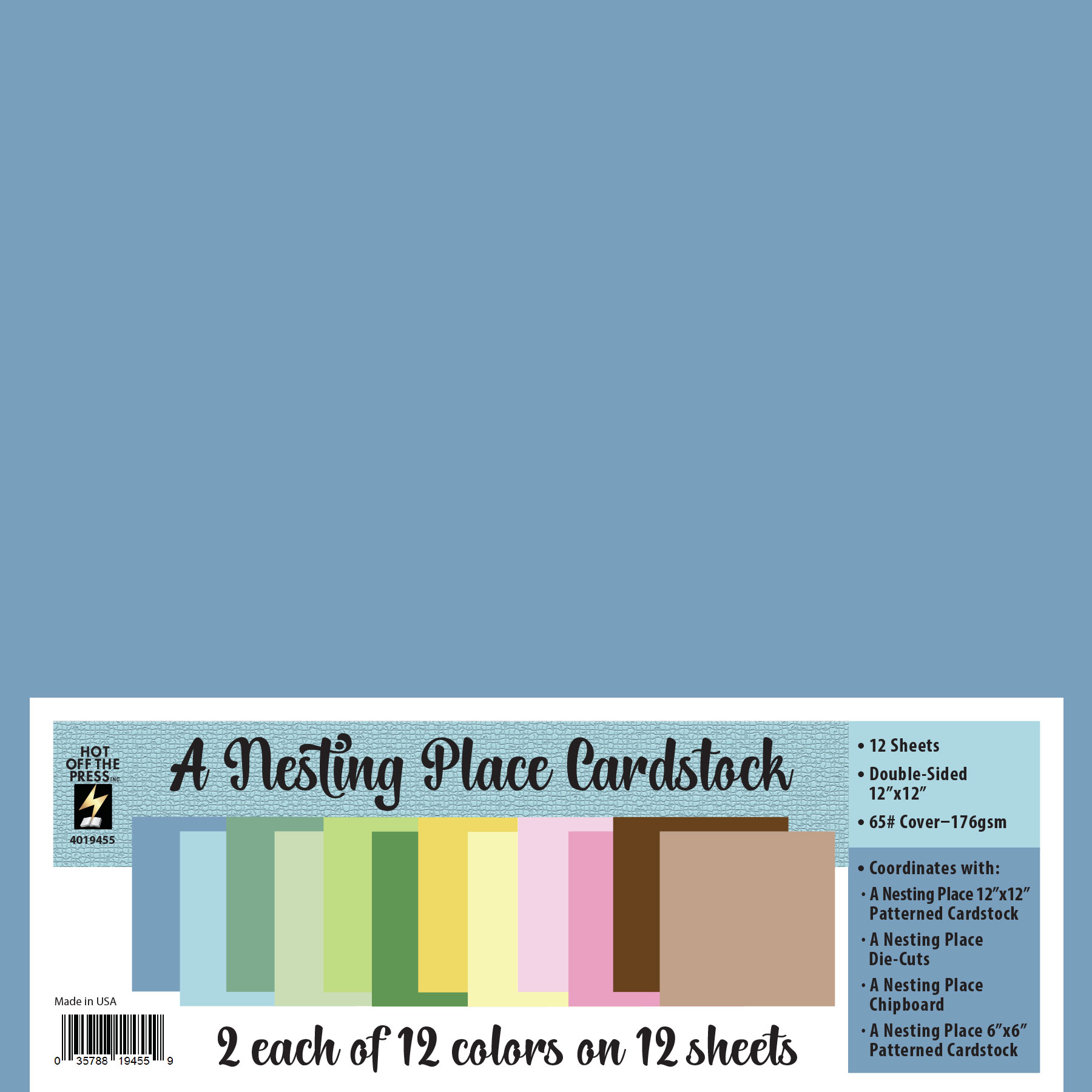 A Nesting Place  12x12 Solid Cardstock