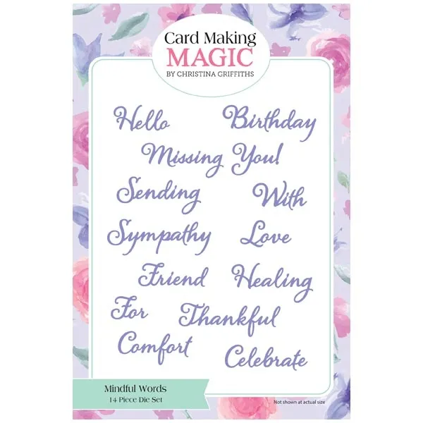 Mindful Words Clear Stamp Set by Card Making Magic