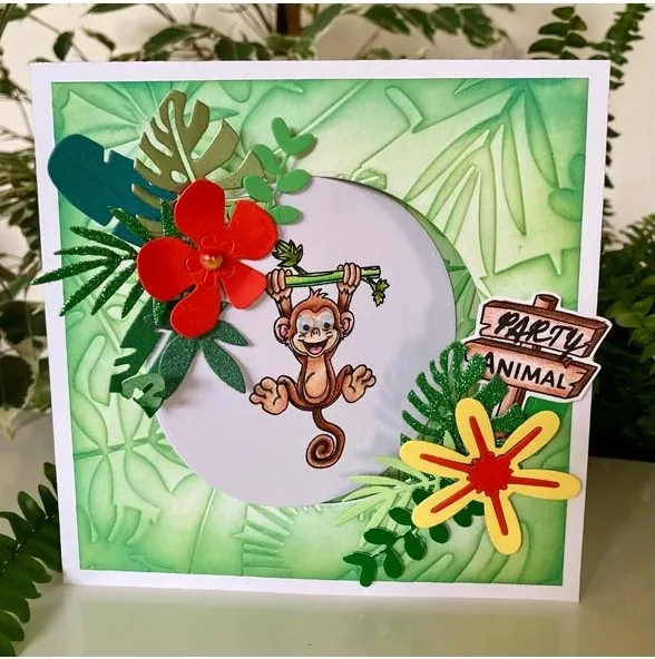 Flowers Die Set Swing Cards Made To Surprise