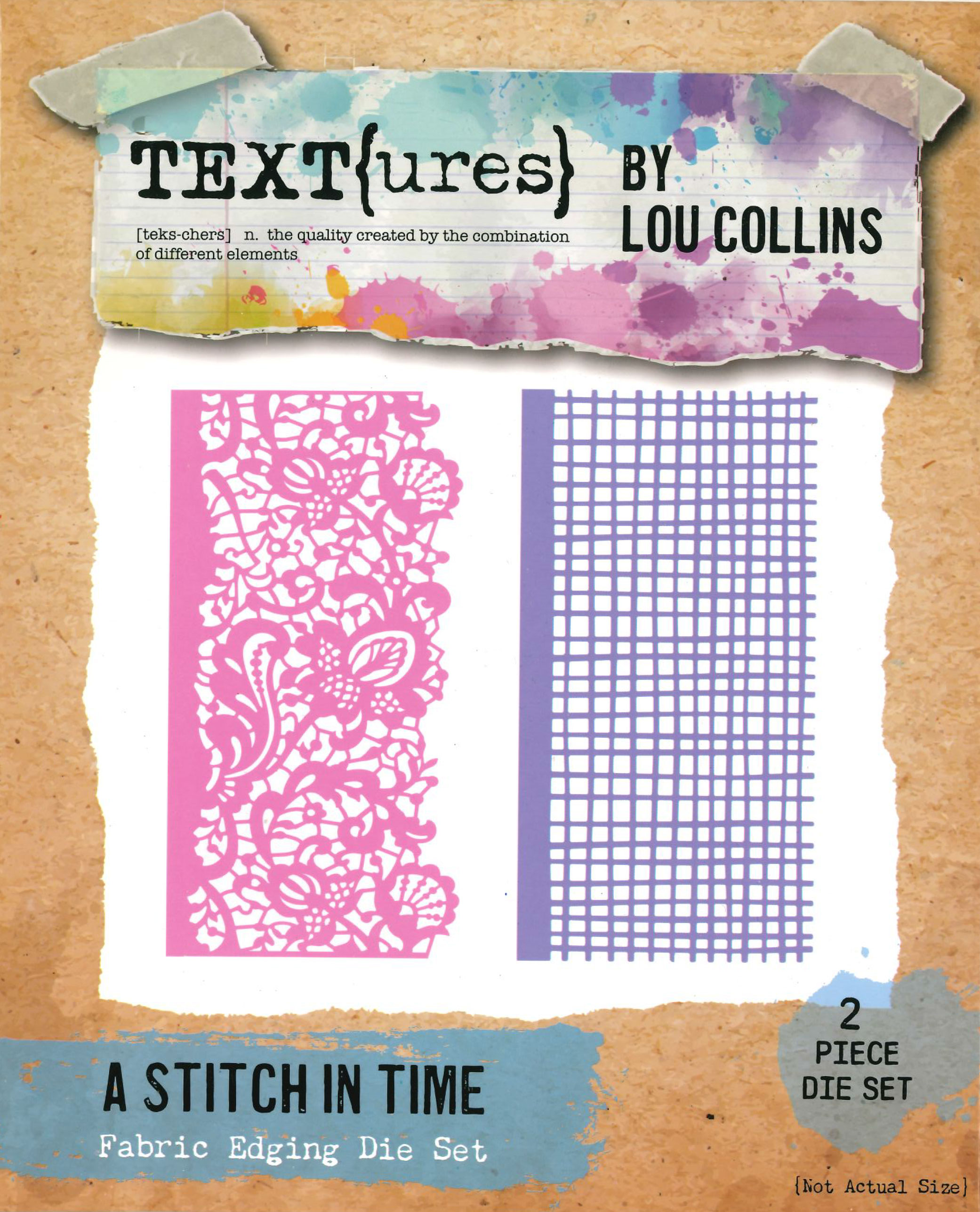 Fabric Edging Die set A Stitch in Time by TEXT[ures]