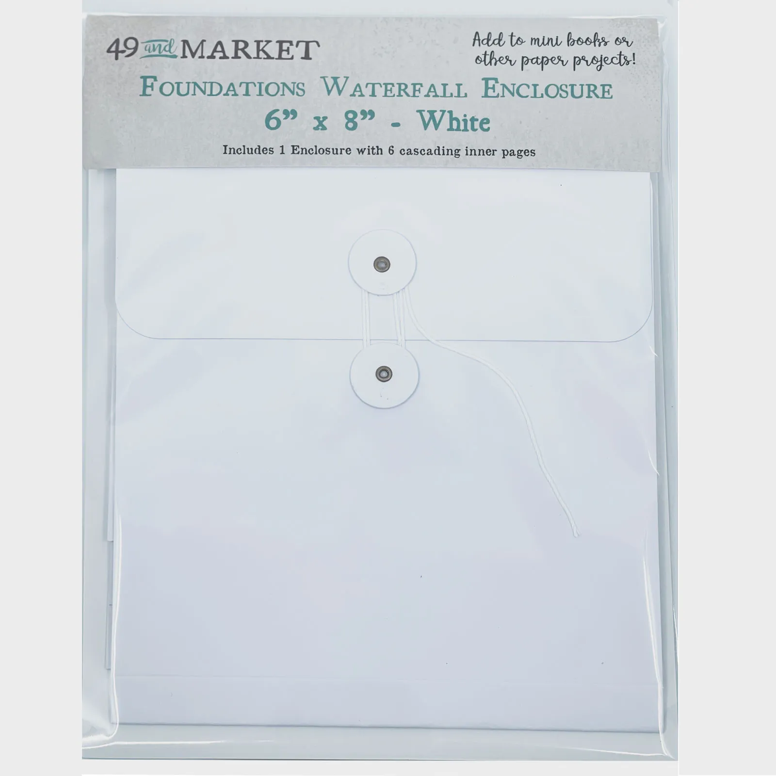 Foundations Waterfall Enclosure 6x8 White